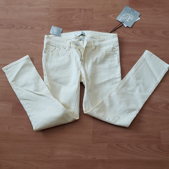 Jalate jeans in yellow size 7 skinny leg - Picture 1 of 6